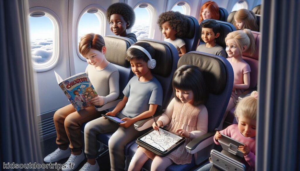 Astuces pour divertir les enfants en avion